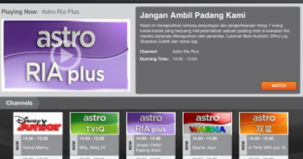 Astro ria live streaming 2021